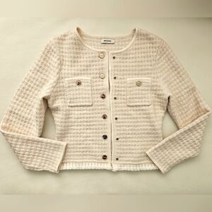 Sandro Coatigan, Cream Color, Size S